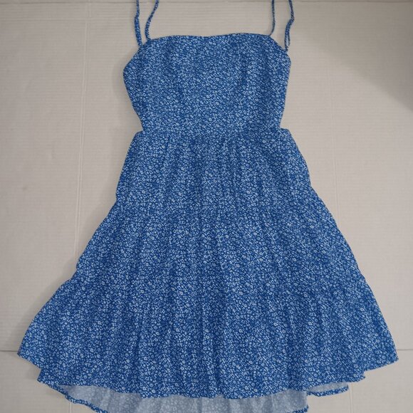 HELLO MOLLY SPAGHETTI STRAP FLORAL OPEN BACK TIERED DRESS - Picture 7 of 13